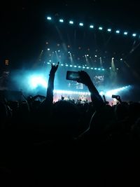 Crowd at music concert