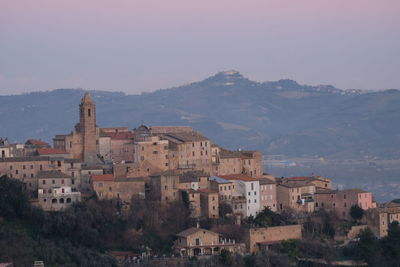 Spinetoli, ascoli piceno province, marche region, italy,, view with hilly landscape