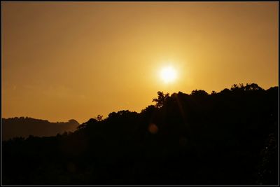 Sunset over mountains