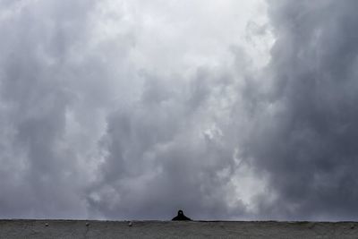 Storm clouds over sea