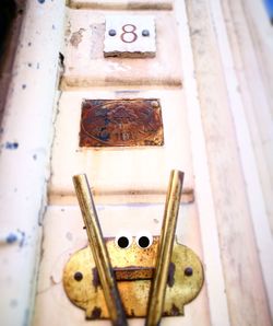 Close-up of rusty metal