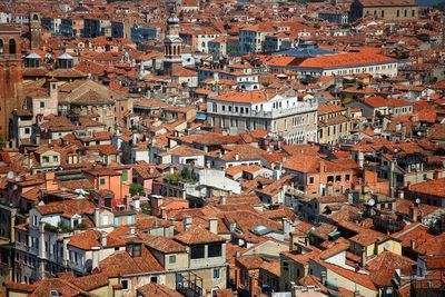 High angle view of cityscape