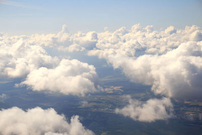 Low angle view of clouds in sky