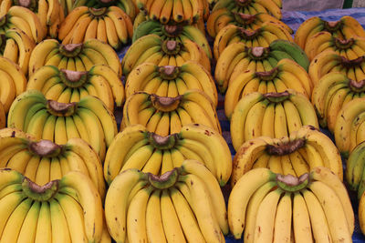 Full frame shot of banana fruits for sale at market stall