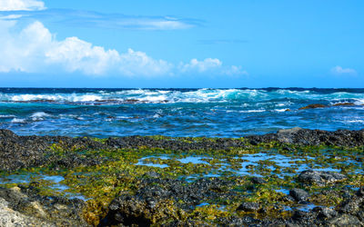 Scenic view of sea against sky