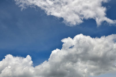 Low angle view of clouds in sky