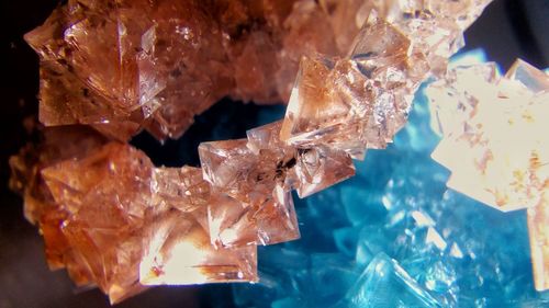 Close-up of ice crystals