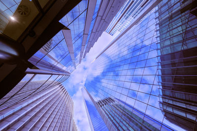 Low angle view of modern building