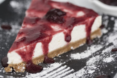 Close-up of meat on table