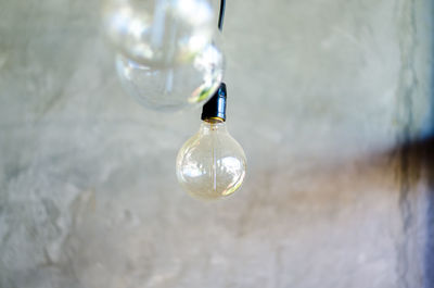 Close-up of light bulb