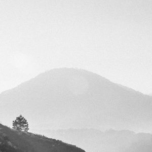 Scenic view of mountains against clear sky
