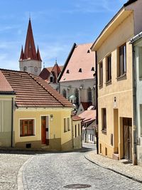 Houses in city