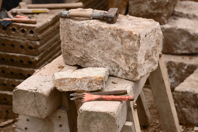 Tools of a stonemason