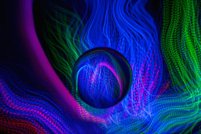 Full frame shot of multi colored light painting