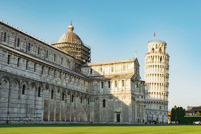 View of historical building against clear sky