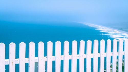 Scenic view of blue sea against sky