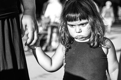 Portrait of girl looking at camera