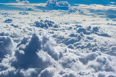 Aerial view of cloudscape