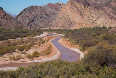 River and mountains cafayate argentina