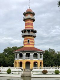 View of building against cloudy sky