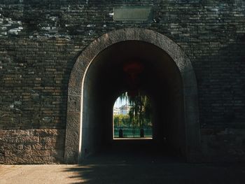 Archway of building