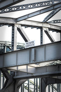 Low angle view of bridge