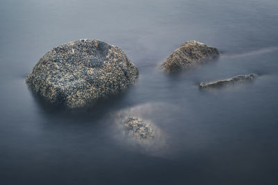 High angle view of sea