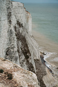 Close-up of rock on beach