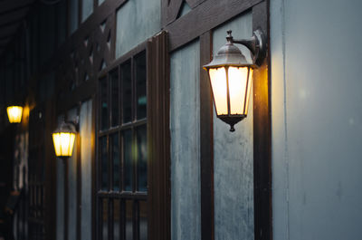 Illuminated street light