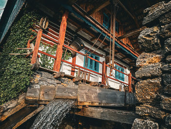 Low angle view of old building