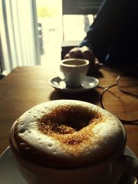 Close-up of coffee cup