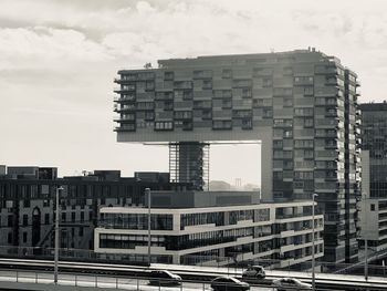 Buildings against sky in city