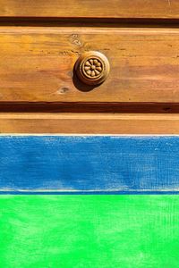 Close-up of wooden door