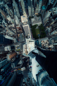 High angle view of cityscape