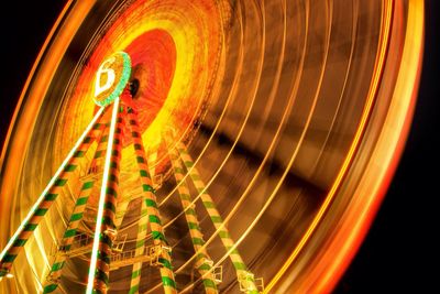 Light trails at night