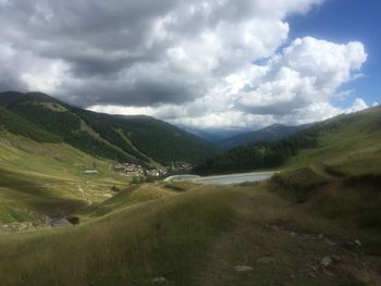 Scenic view of landscape against sky