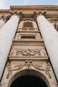 Low angle view of historical building