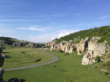 Panoramic view of landscape against sky