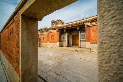 View of old building