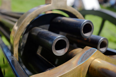 Close-up of pipes