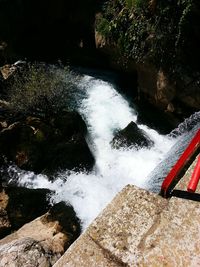 Close-up high angle view of water