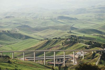 High angle view of landscape