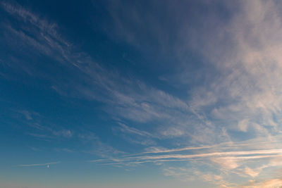 Low angle view of clouds in sky