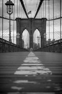 View of suspension bridge