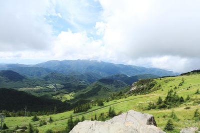 Scenic view of landscape against sky