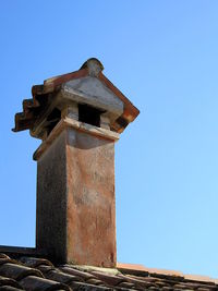 Low angle view of built structure against clear sky