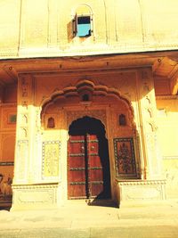 Entrance of old building