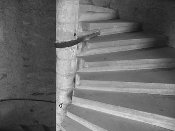 Close-up of spiral staircase