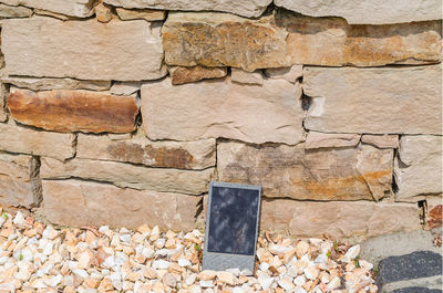 Full frame shot of stone wall