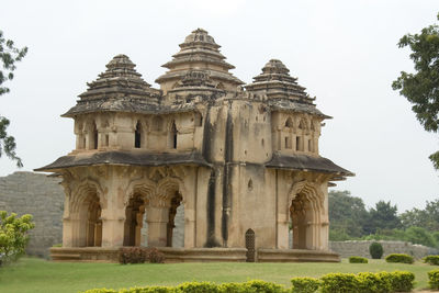 View of historical building against clear sky